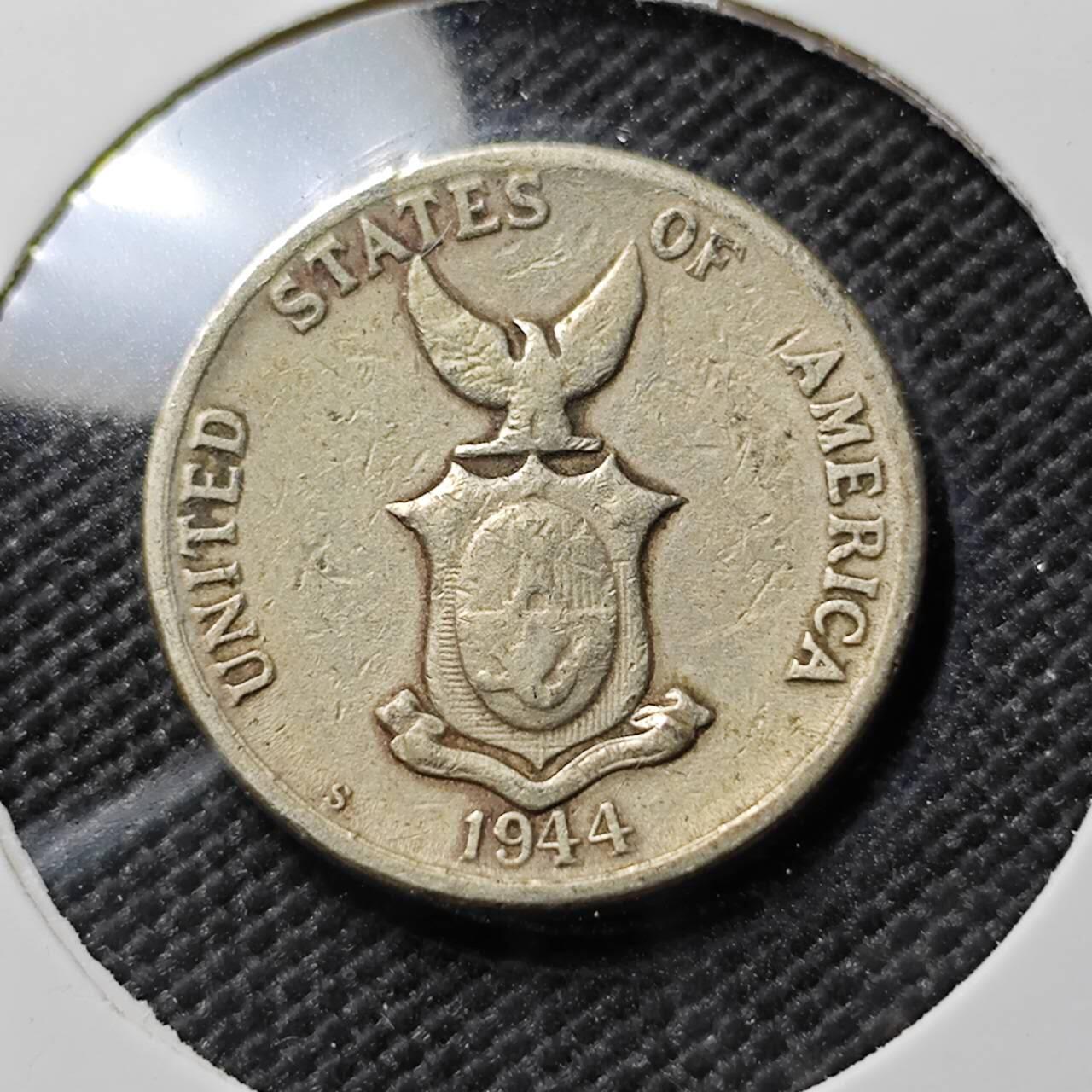 KK钱币收藏小铺  第384期  2月预留时间 周末发货  1944美属菲律宾5分