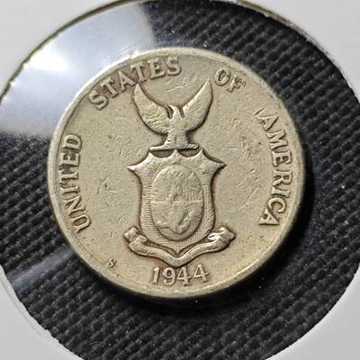 KK钱币收藏小铺  第384期  2月预留时间 周末发货 -  1944美属菲律宾5分