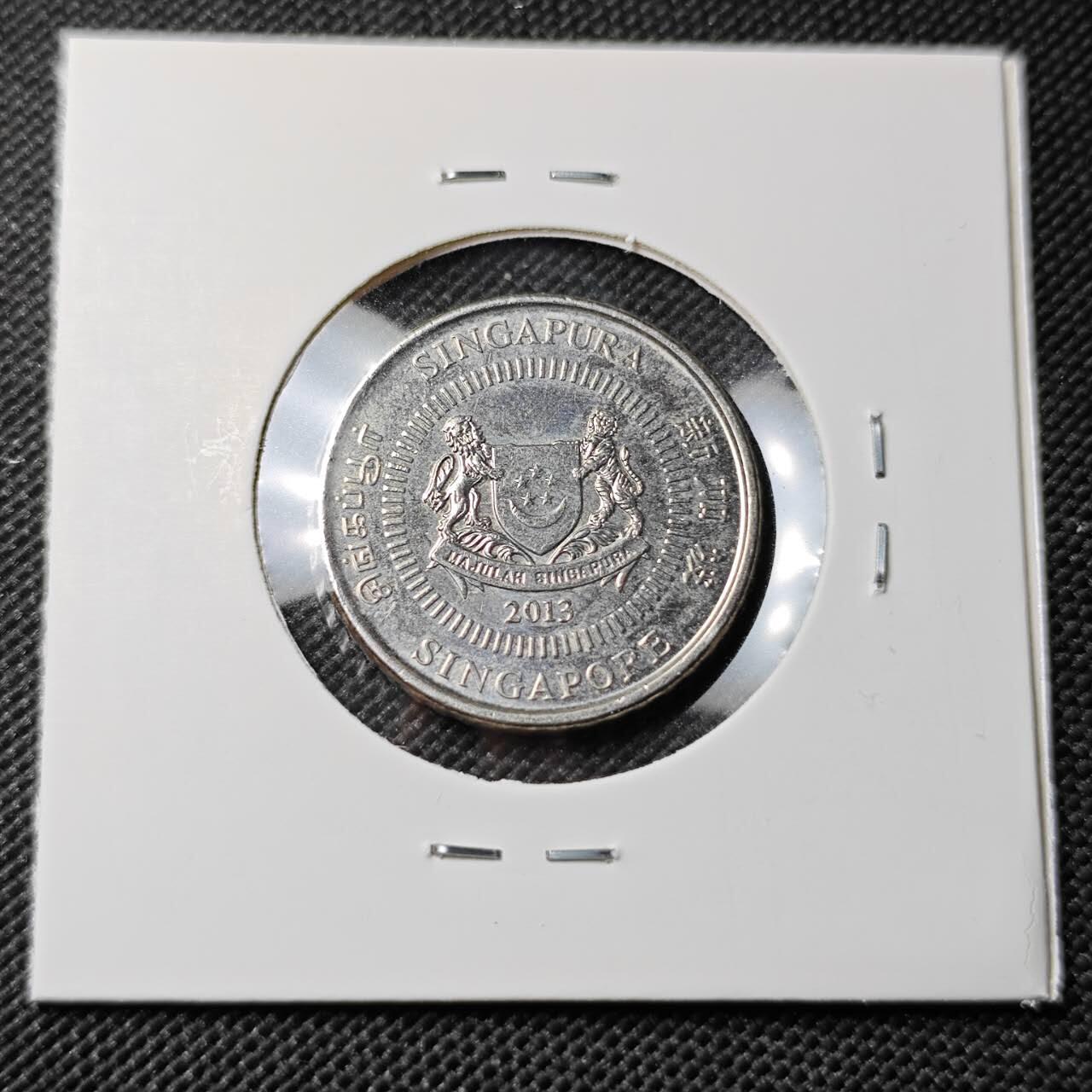 KK钱币收藏小铺  第385期  2月预留时间 周末发货  新加坡50分