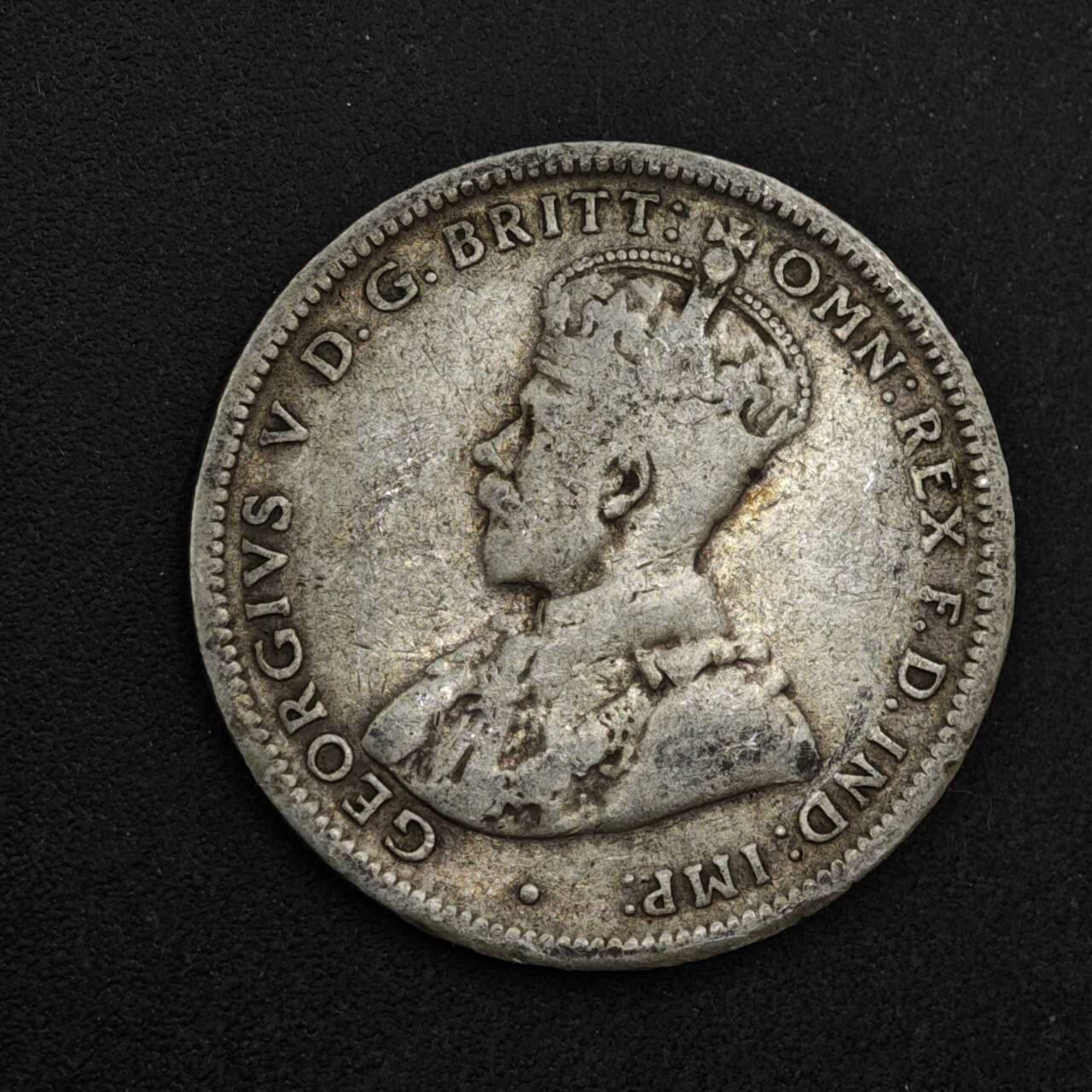 【淘币小摊】限时拍第八百三十九拍  散币银币场  满百包邮可预留两周  周一统一发货  澳大利亚1916年乔治五世一先令银币参考银价87