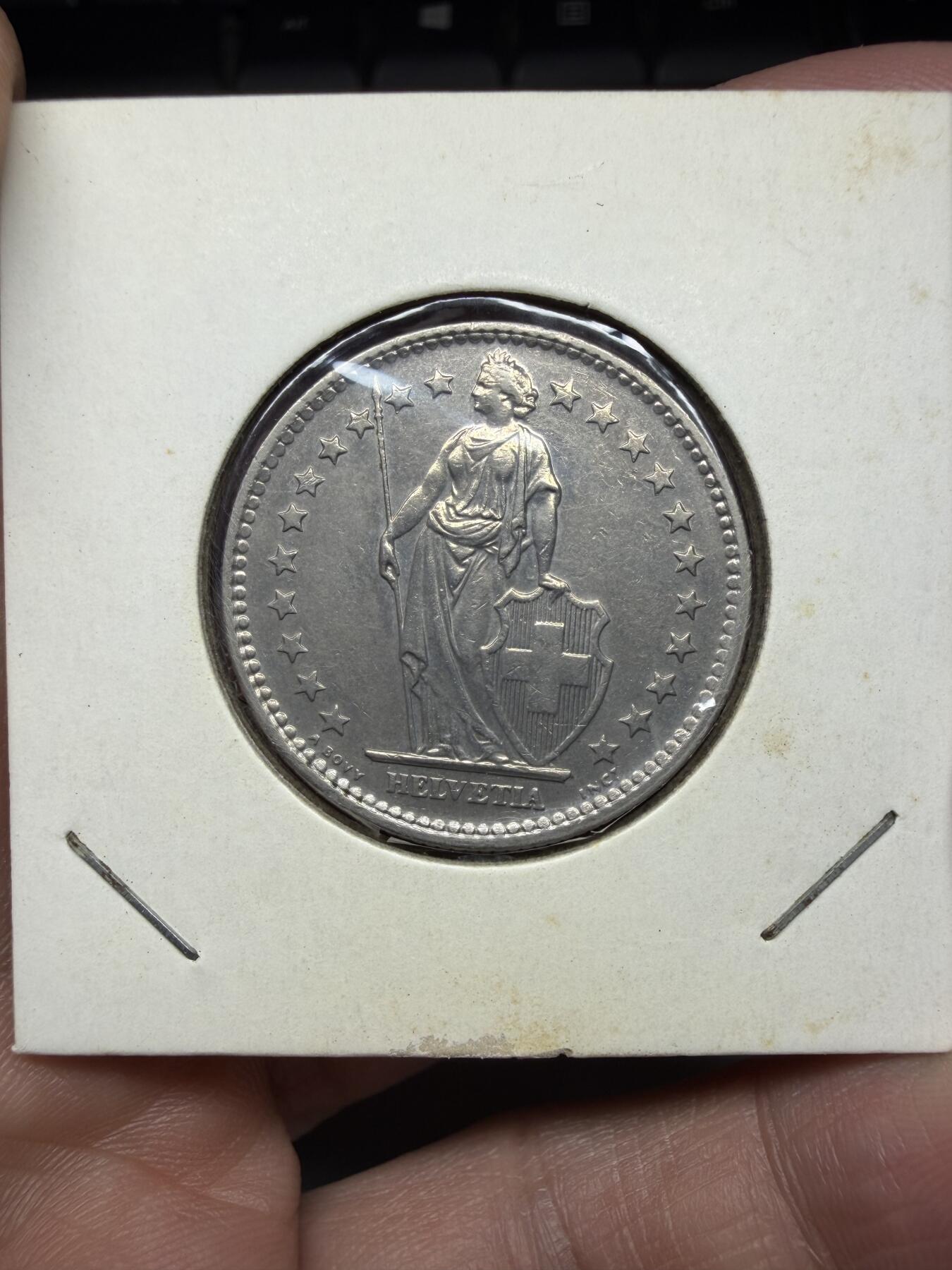 2026年集古藏今外币拍卖第一期-第1场—（总第298拍），可以寄存60天，满160元包邮。 1972年瑞士2法郎