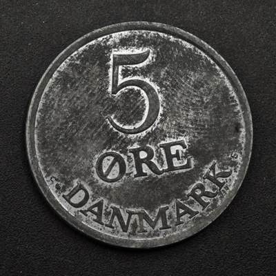 【淘币小摊】限时拍第八百三十九拍  散币银币场  满百包邮可预留两周  周一统一发货  - 丹麦1963年5欧尔锌币