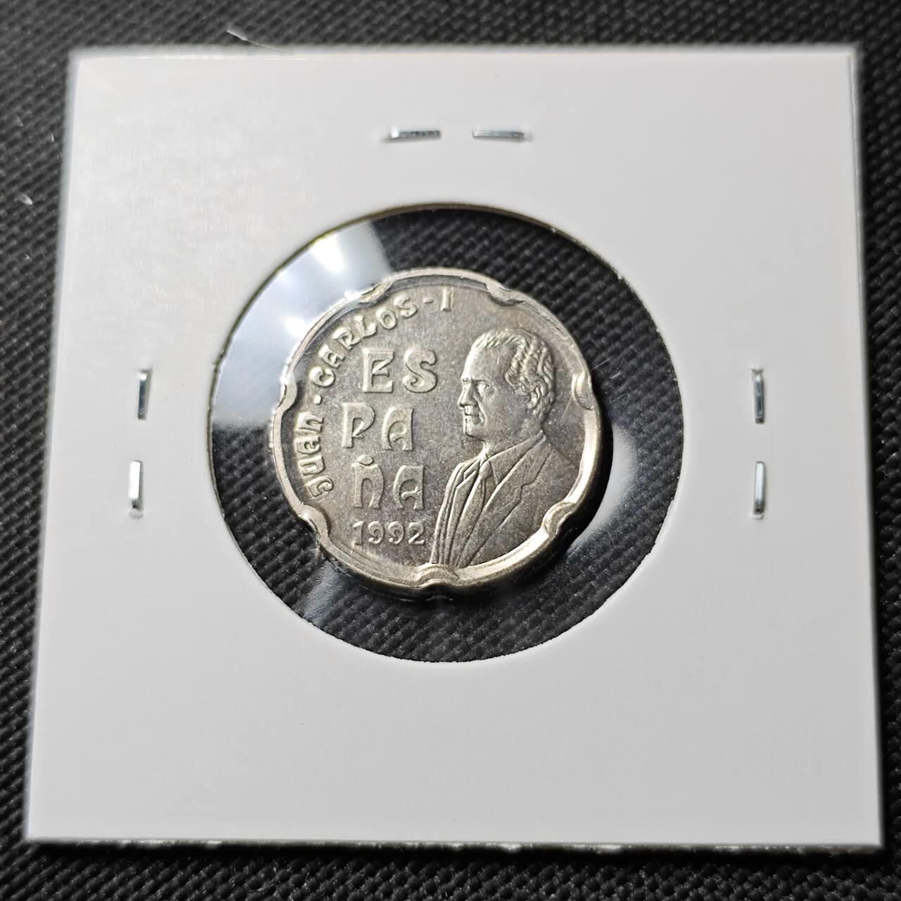 KK钱币收藏小铺  第384期  2月预留时间 周末发货  西班牙50比塞塔纪念币