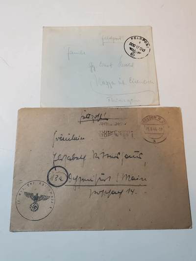 韵星假日拍卖第三十五期 -- Rimey Holidays Auction 34 - nazi德国战地军邮信函两封