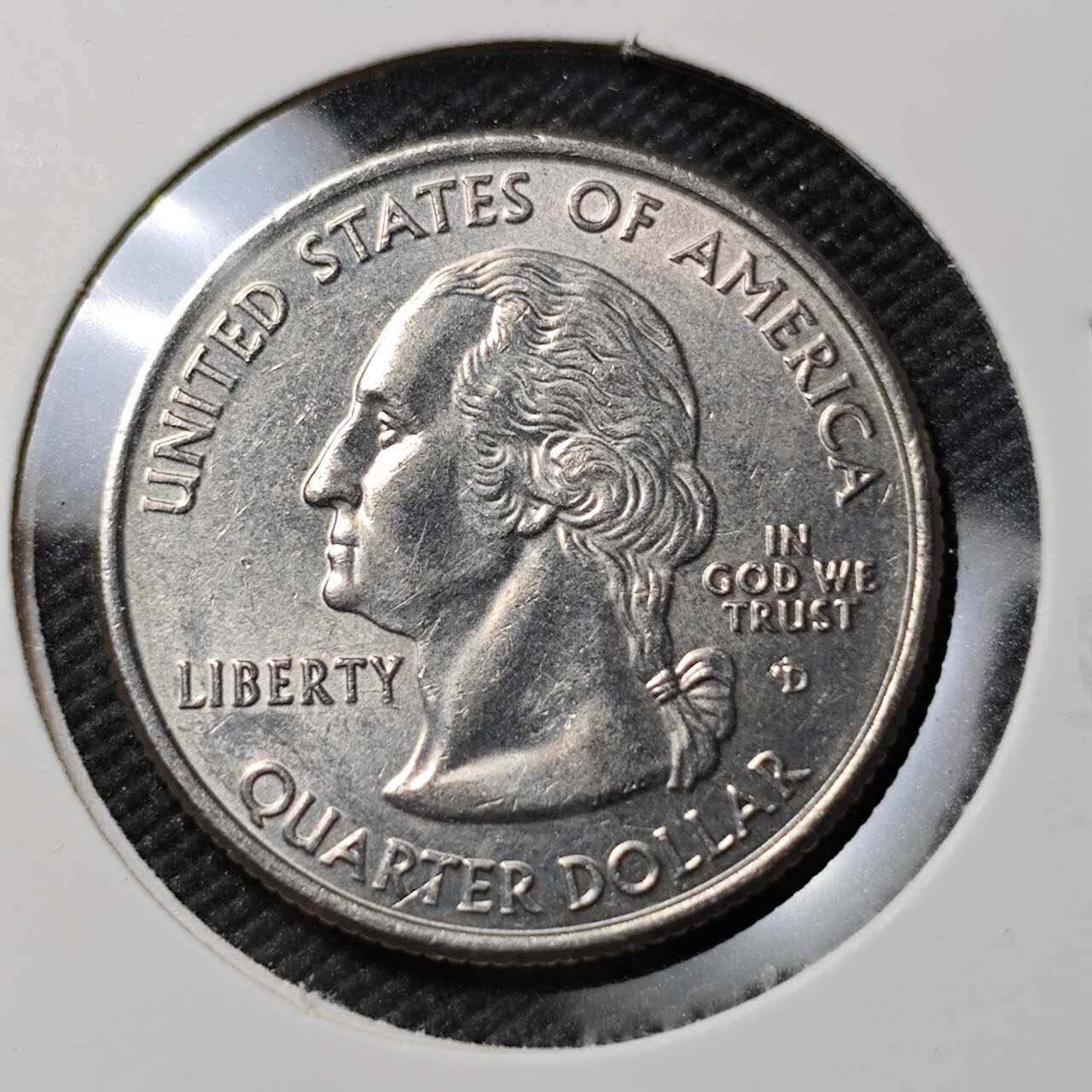 KK钱币收藏小铺  第383期  2月预留时间 周末发货  美国25分纪念币