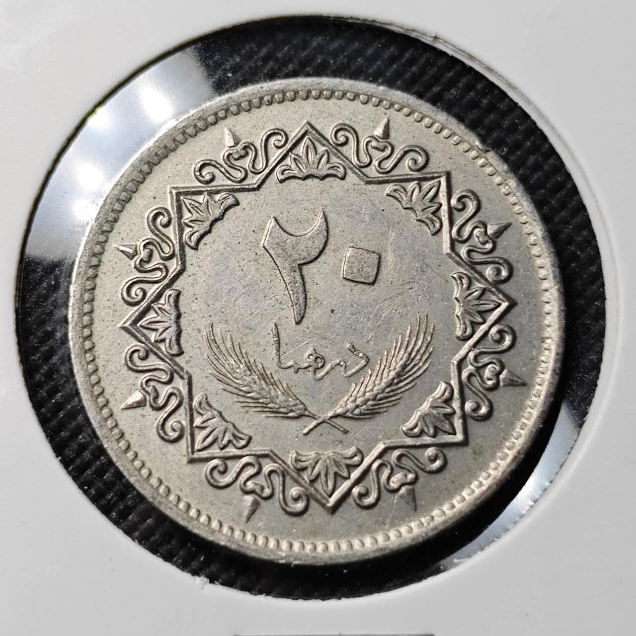 KK钱币收藏小铺  第384期  2月预留时间 周末发货  利比亚20米利姆