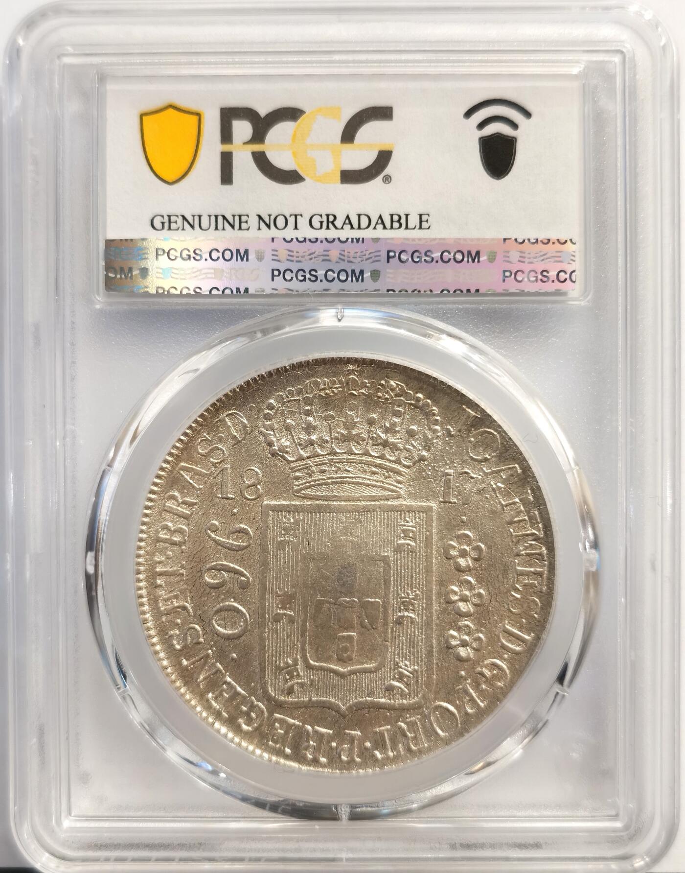 博洋堂“岁启嘉年”2026新年精品大拍专场暨第155期（全场包邮） PCGS AU 葡属巴西1817年R版地球960R大银币