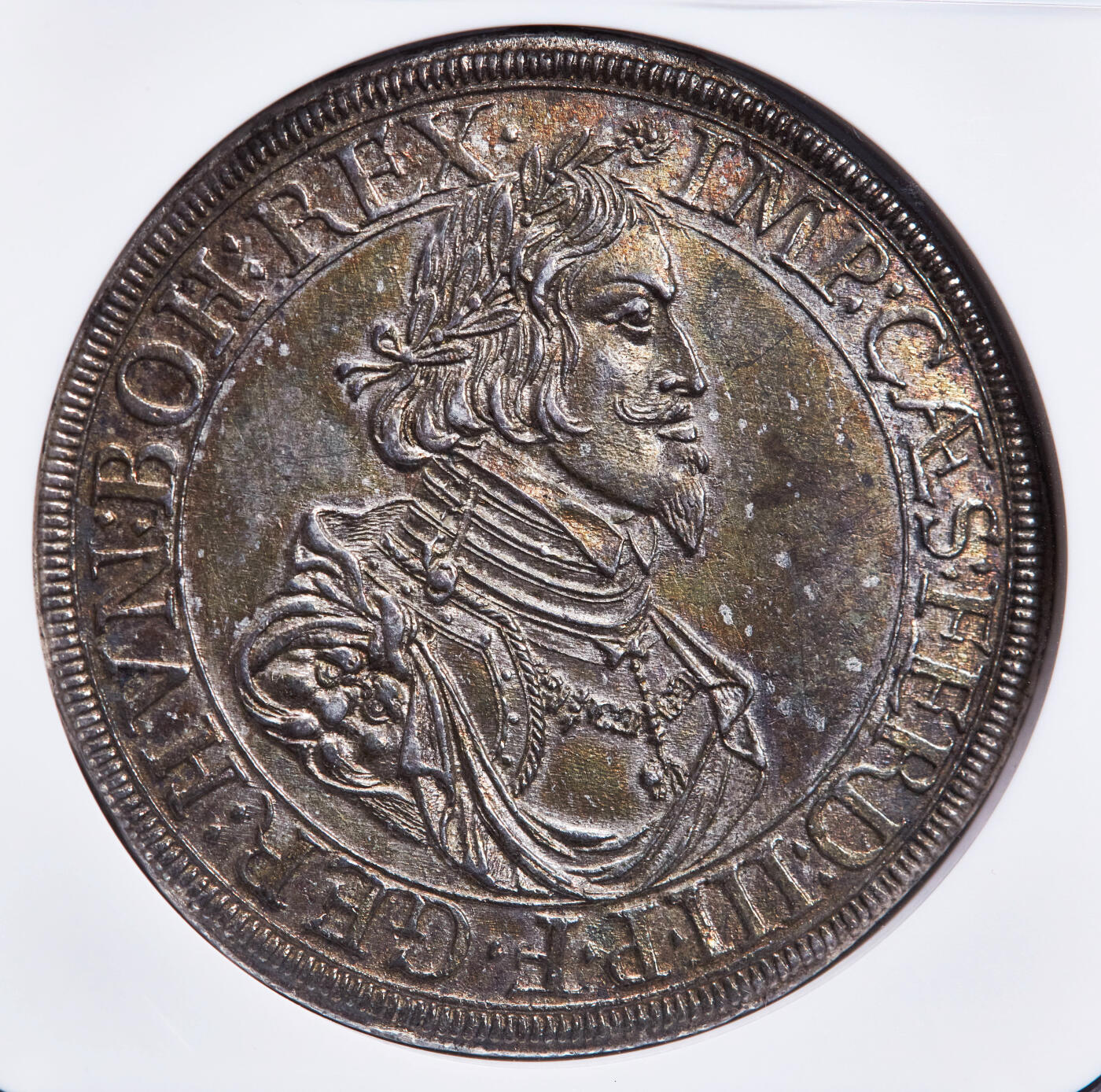 【俄甄集藏】2026年(046)01-07 星期三 晚 19:30 全场包邮 神圣罗马帝国-德国奥格斯堡1641年斐迪南三世1泰勒大银币，NGC MS61，黄油五彩老包浆，味道佳，细节犀利，疑似低评