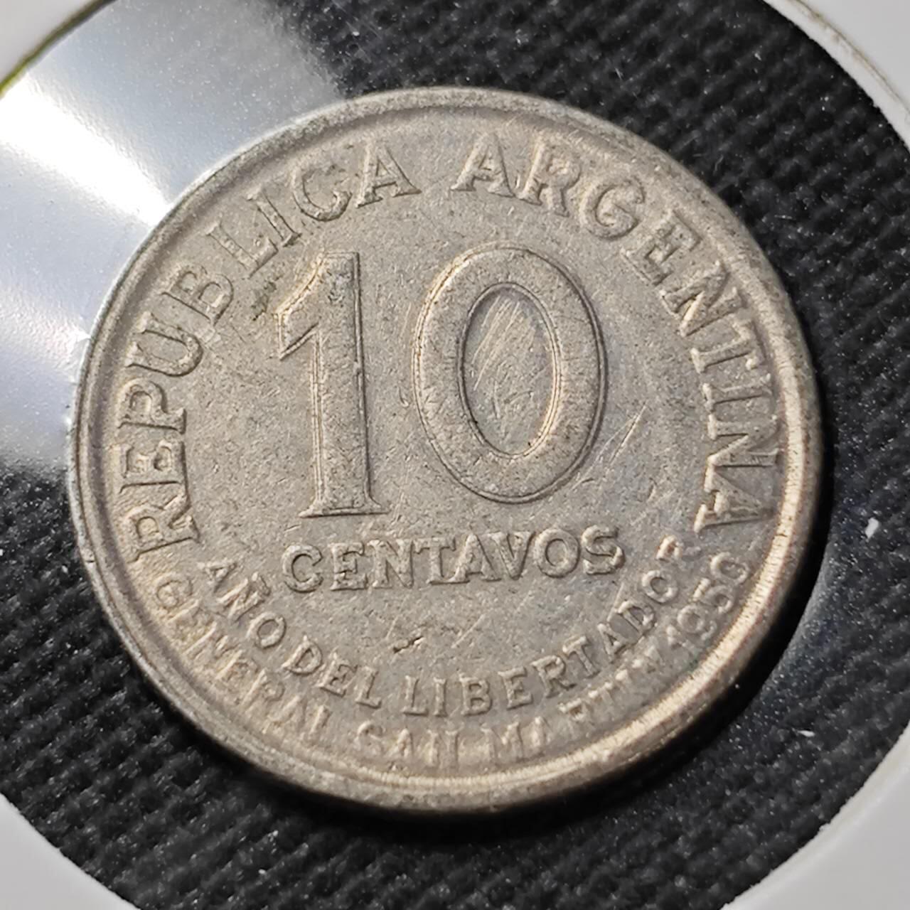 KK钱币收藏小铺  第385期  2月预留时间 周末发货  阿根廷10分纪念币