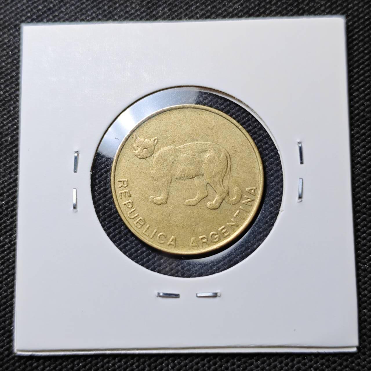 KK钱币收藏小铺  第384期  2月预留时间 周末发货  阿根廷 猫