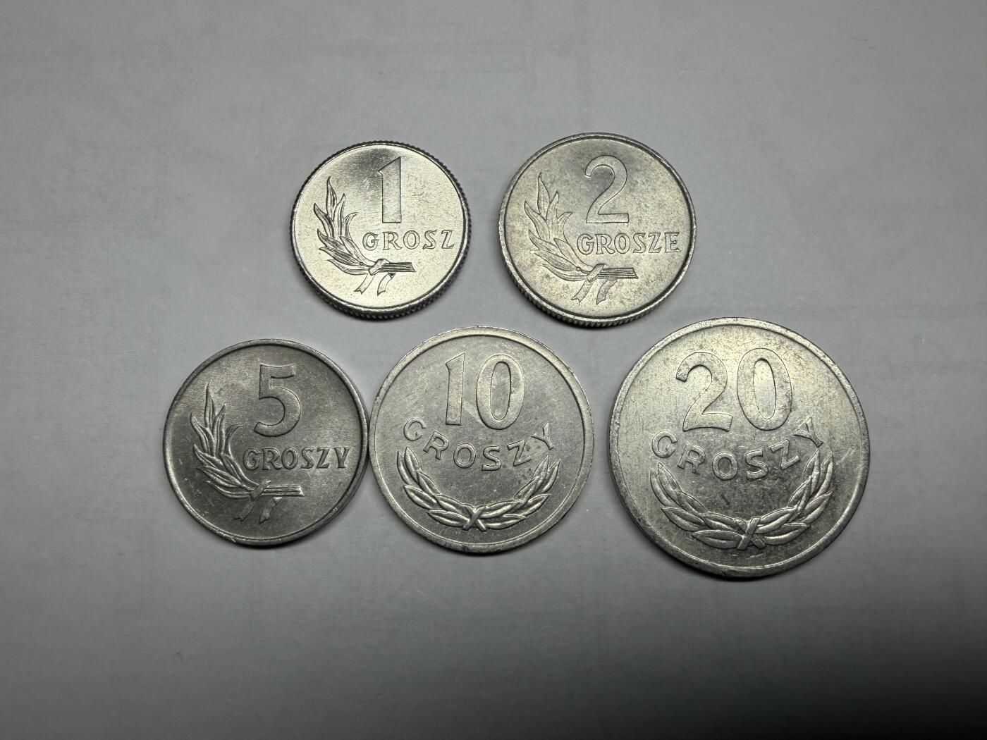 2026年集古藏今外币拍卖第一期-第1场—（总第298拍），可以寄存60天，满160元包邮。 波兰1-20兹罗提5枚