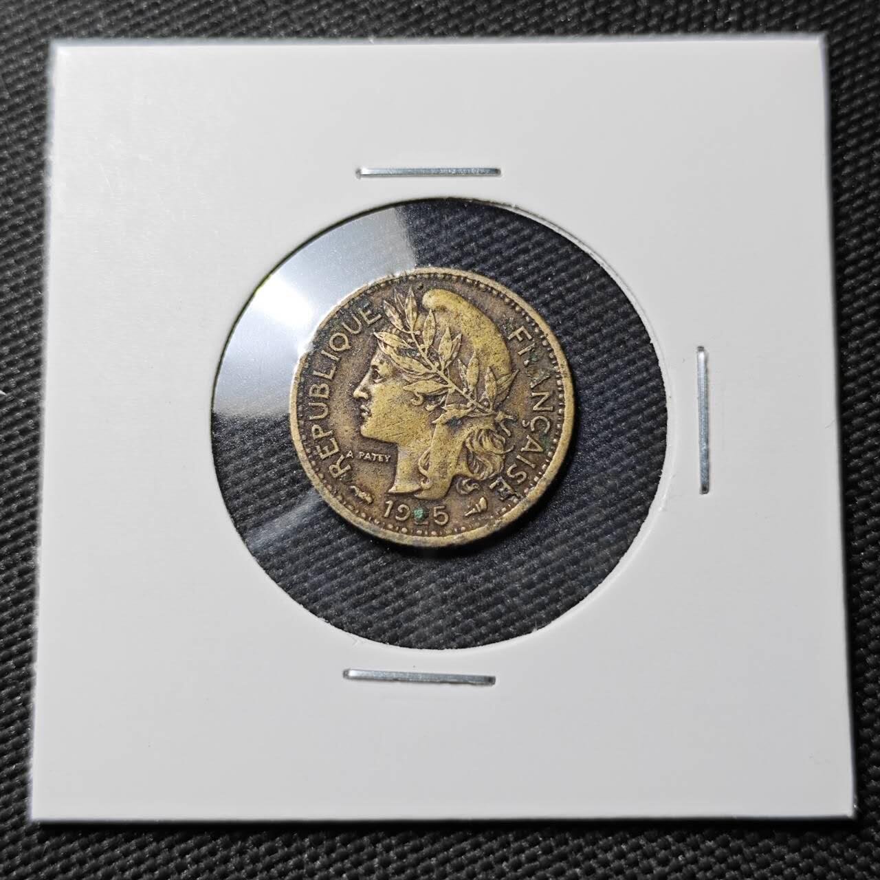 KK钱币收藏小铺  第383期  2月预留时间 周末发货  1925法属多哥50分铜币