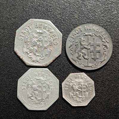 【德藏】世界币章拍卖第160期 - 德国 德紧硬币 4枚一组