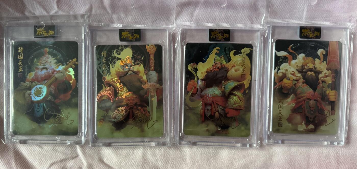 月落卡牌之特卡第6期-亲签卡特别专场 布丁西游   西大天王亲签特卡一套