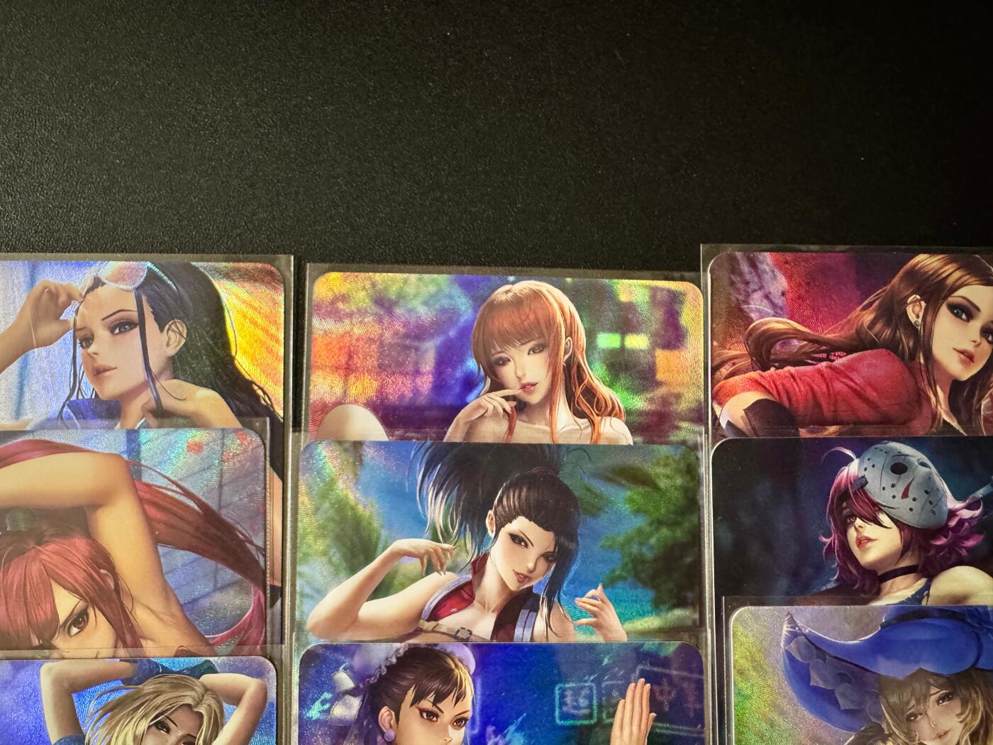 NO.20.5 好又多妹卡大赏，祝你新年旺桃花~只能从此链接进的专场！新店点关注不迷路~每周一站式配齐，方便凑单！（周5晚9点截拍，卖家送拍免费！） 补丁 著名画师ACG美女9张 双面卡 折光彩闪