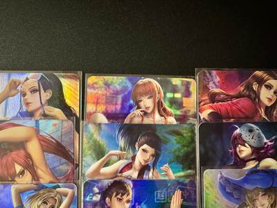 NO.20.5 好又多妹卡大赏，祝你新年旺桃花~只能从此链接进的专场！新店点关注不迷路~每周一站式配齐，方便凑单！（周5晚9点截拍，卖家送拍免费！） - 补丁 著名画师ACG美女9张 双面卡 折光彩闪