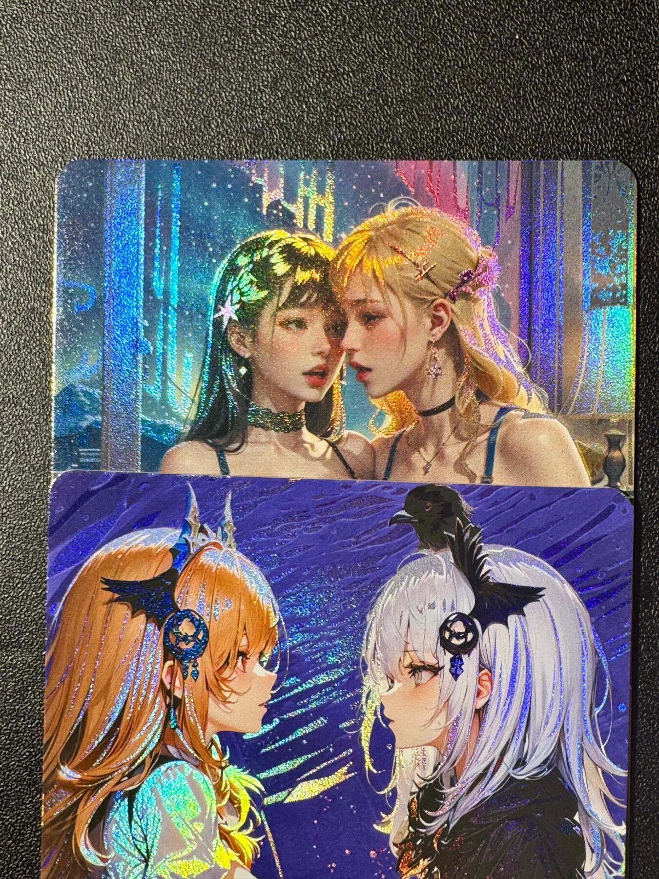 NO.20.5 好又多妹卡大赏，祝你新年旺桃花~只能从此链接进的专场！新店点关注不迷路~每周一站式配齐，方便凑单！（周5晚9点截拍，卖家送拍免费！） 鸡腿卡牌 动漫少女 2张 精致彩闪