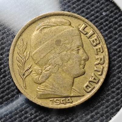 KK钱币收藏小铺  第384期  2月预留时间 周末发货 -  1944阿根廷5分铜币