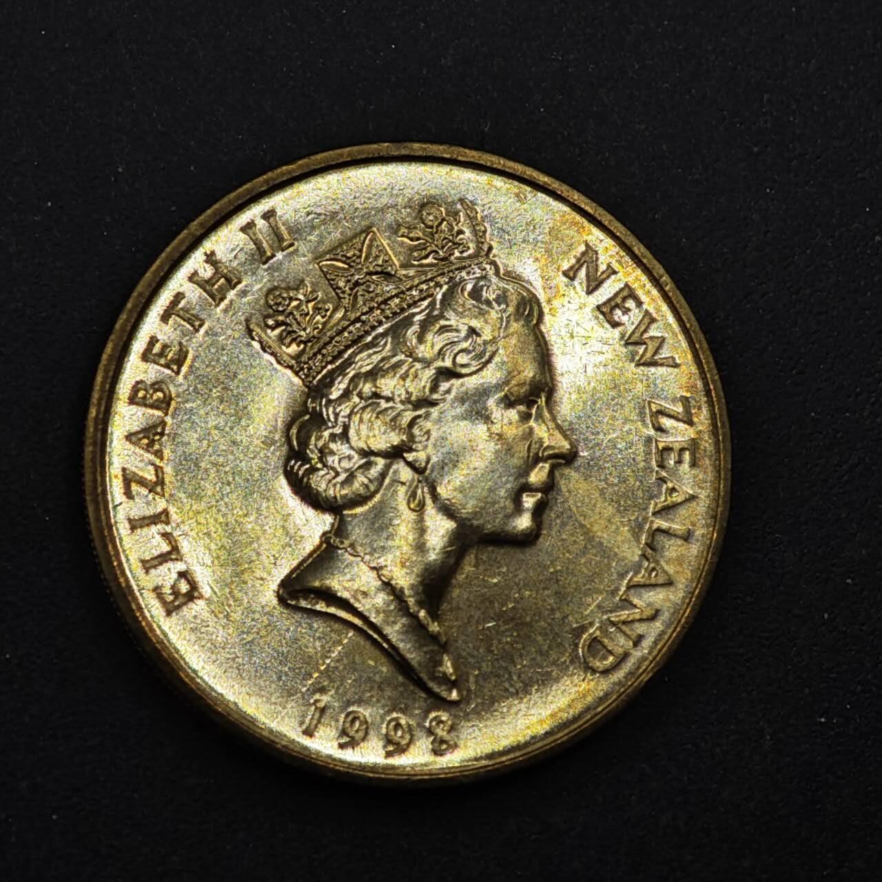 【淘币小摊】限时拍第八百三十九拍  散币银币场  满百包邮可预留两周  周一统一发货  新西兰1998年2元