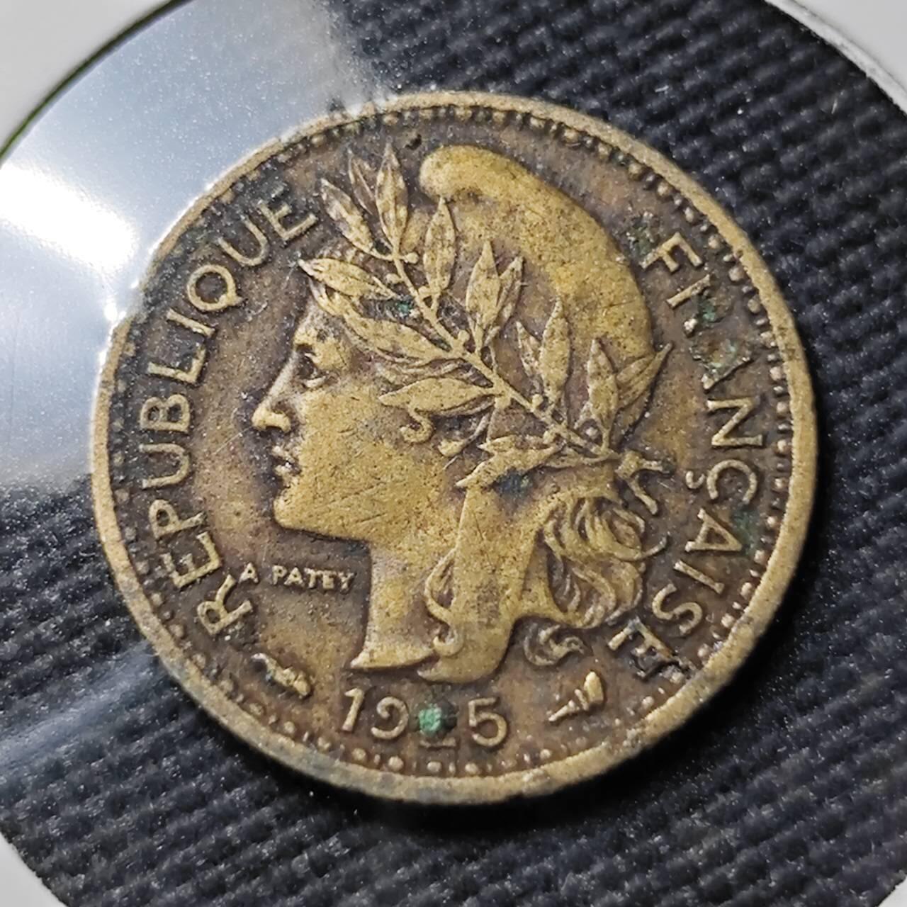 KK钱币收藏小铺  第383期  2月预留时间 周末发货  1925法属多哥50分铜币