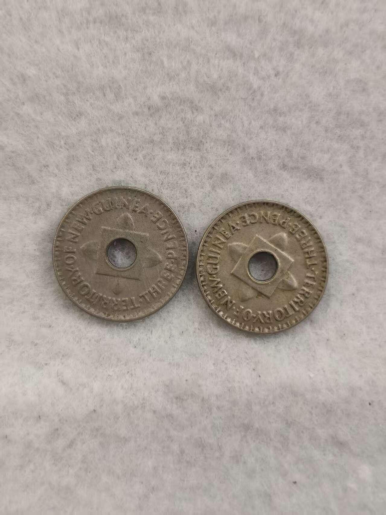 G&W世界散币，银币处理专场（第41场） 新几内亚1944年3便士2枚