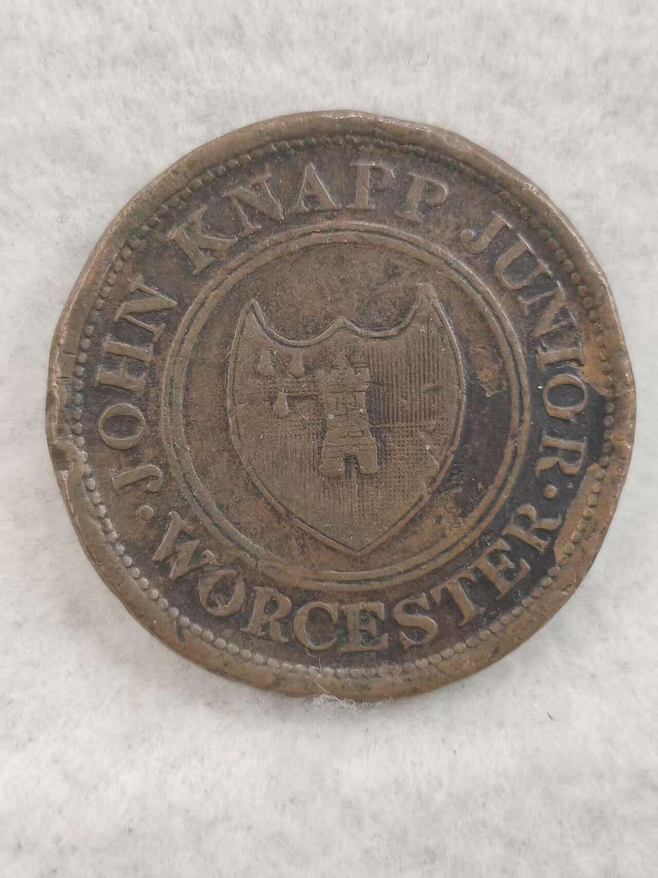 G&W世界散币，银币处理专场（第41场） 英国1813年伍斯特郡1便士代用币