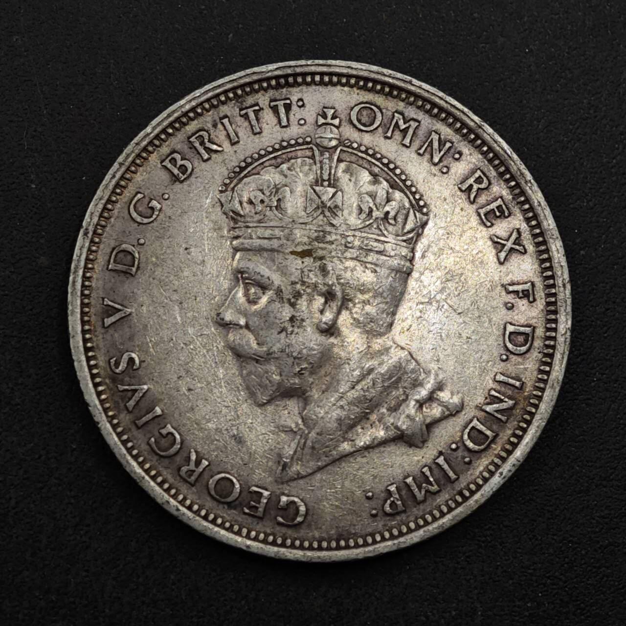 【淘币小摊】限时拍第八百三十九拍  散币银币场  满百包邮可预留两周  周一统一发货  澳大利亚1927年乔治五世弗洛林银币参考银价175