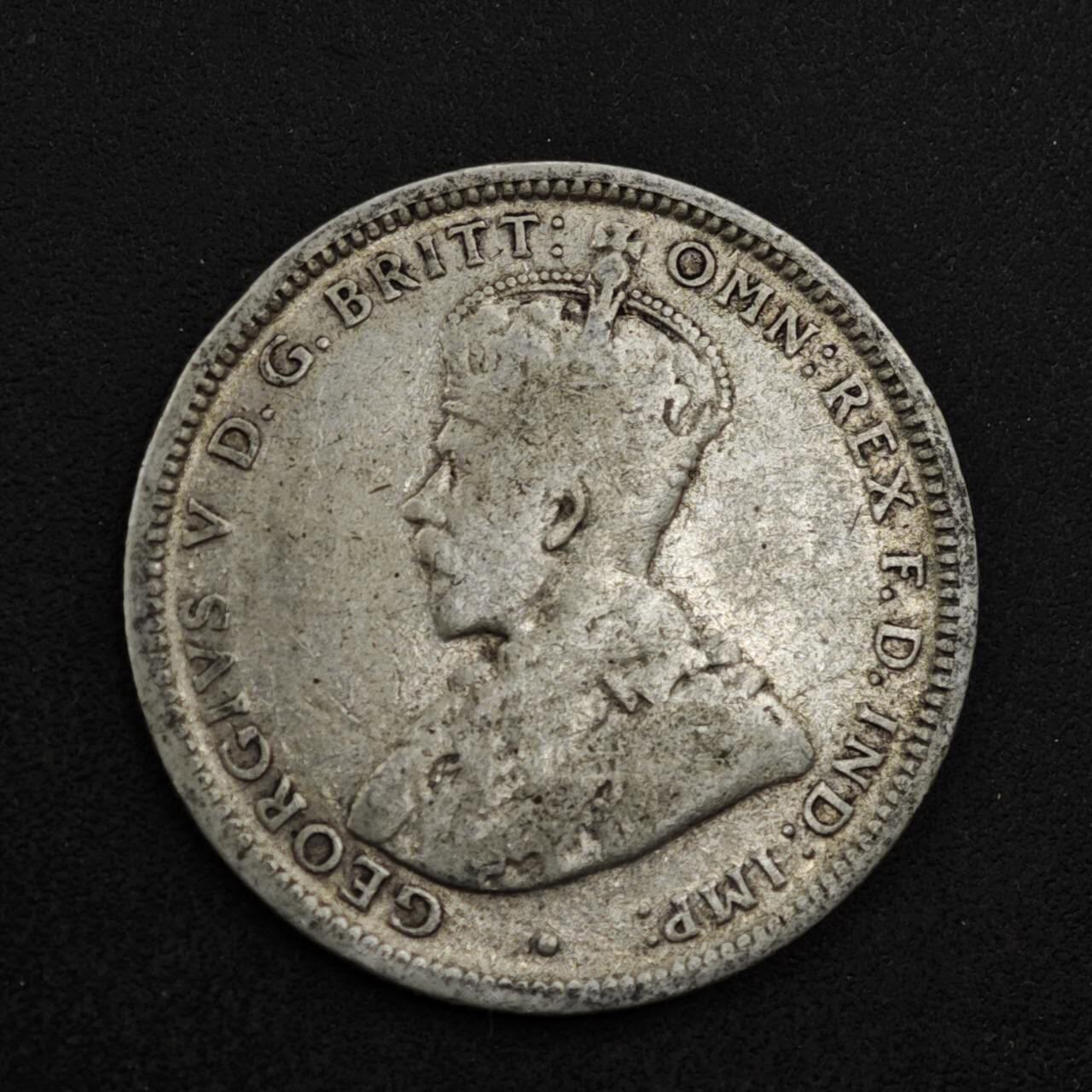 【淘币小摊】限时拍第八百三十九拍  散币银币场  满百包邮可预留两周  周一统一发货  澳大利亚1914年乔治五世一先令银币参考银价87