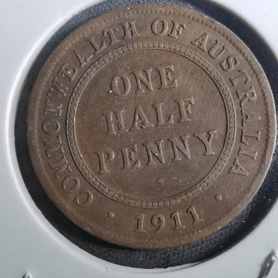 沼泽如烟--第950场 - 澳大利亚1911年1便士