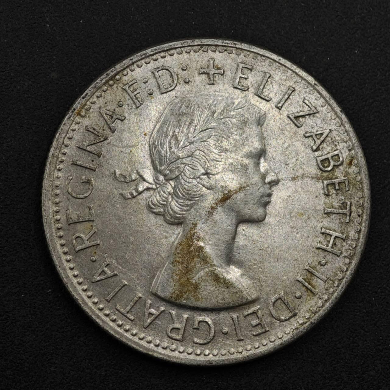 【淘币小摊】限时拍第八百三十九拍  散币银币场  满百包邮可预留两周  周一统一发货  澳大利亚1954年乔治六世弗洛林银币参考银价95