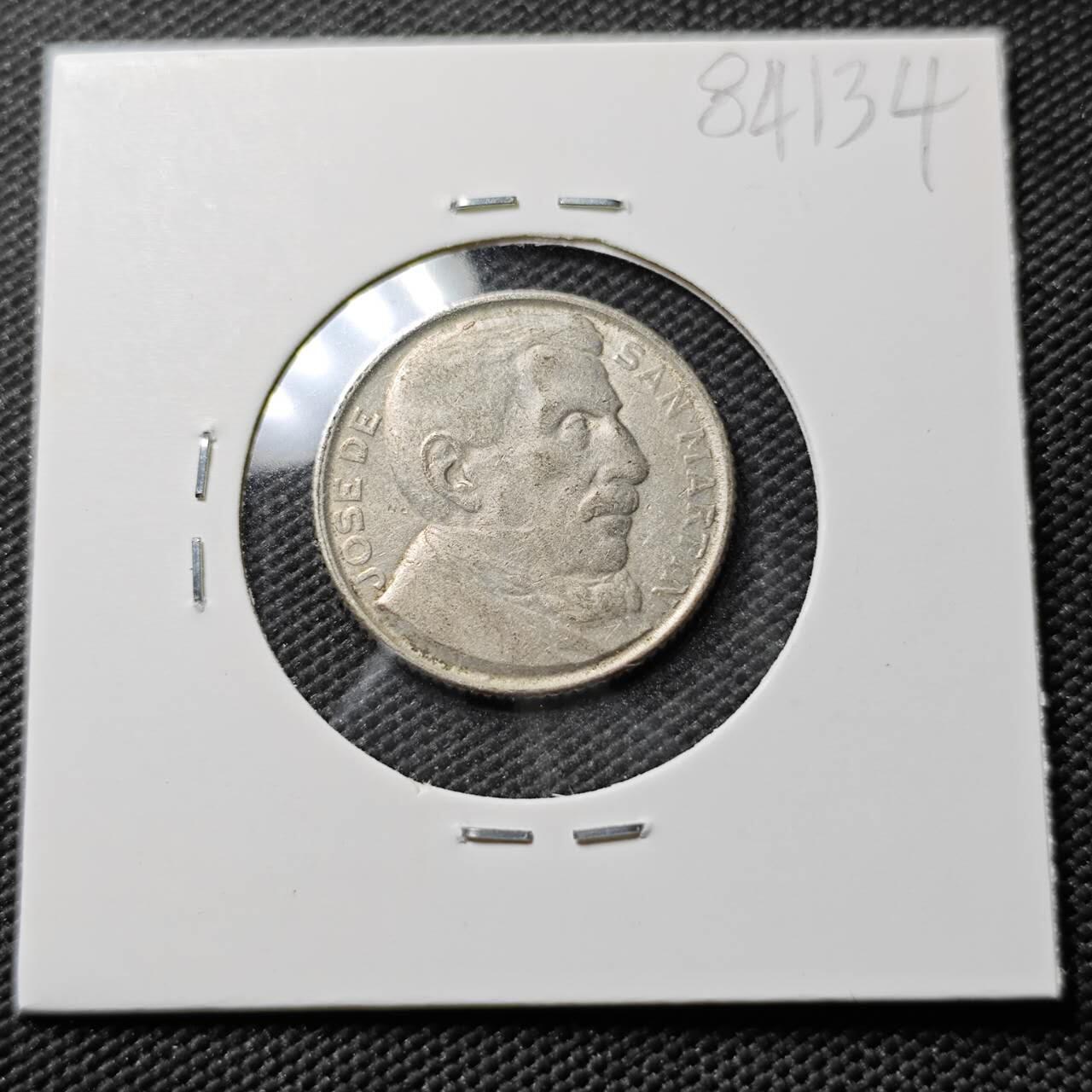 KK钱币收藏小铺  第384期  2月预留时间 周末发货  阿根廷20分纪念币