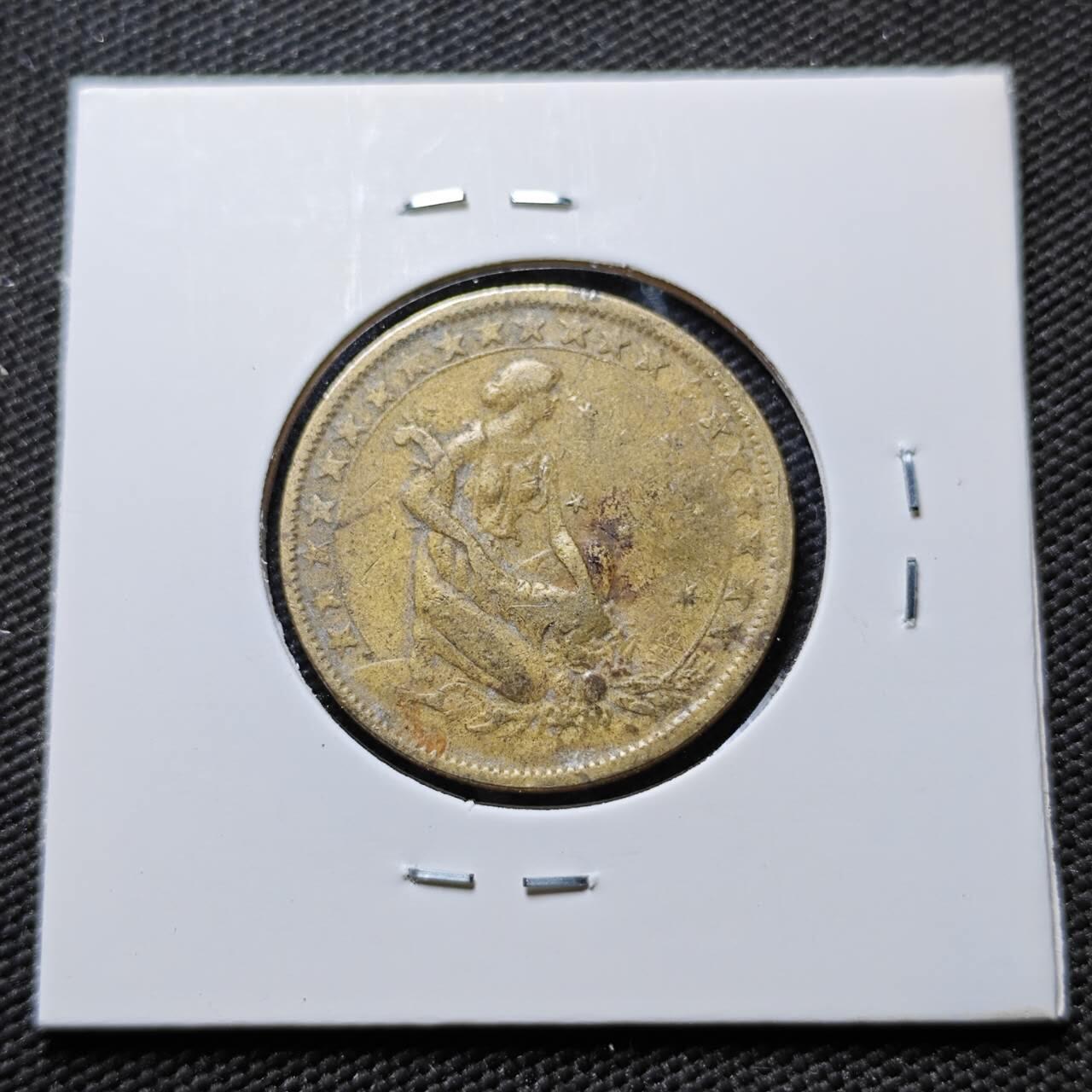 KK钱币收藏小铺  第384期  2月预留时间 周末发货  1924巴西1000瑞斯铜币