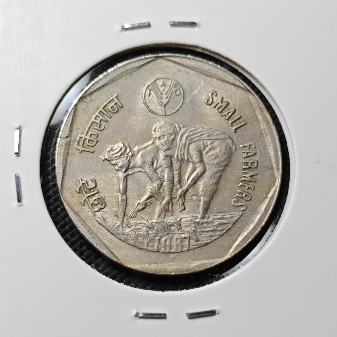 KK钱币收藏小铺  第385期  2月预留时间 周末发货  印度1卢比纪念币