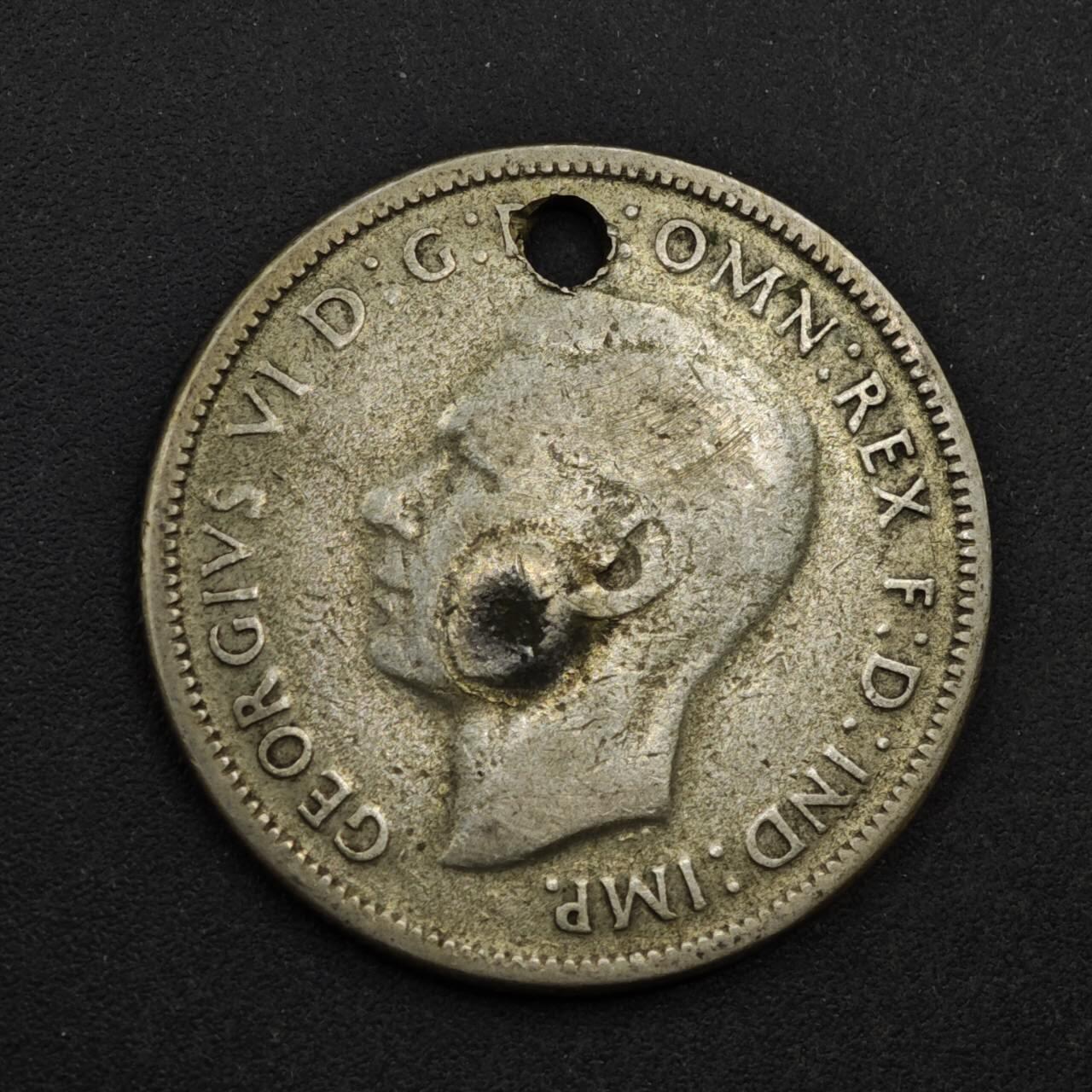 【淘币小摊】限时拍第八百三十九拍  散币银币场  满百包邮可预留两周  周一统一发货  澳大利亚1946年乔治六世弗洛林银币参考银价90