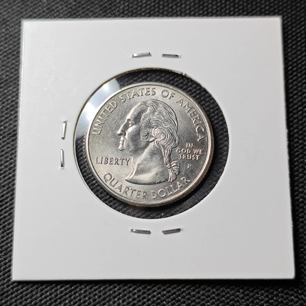 KK钱币收藏小铺  第384期  2月预留时间 周末发货  美国25分纪念币 好品