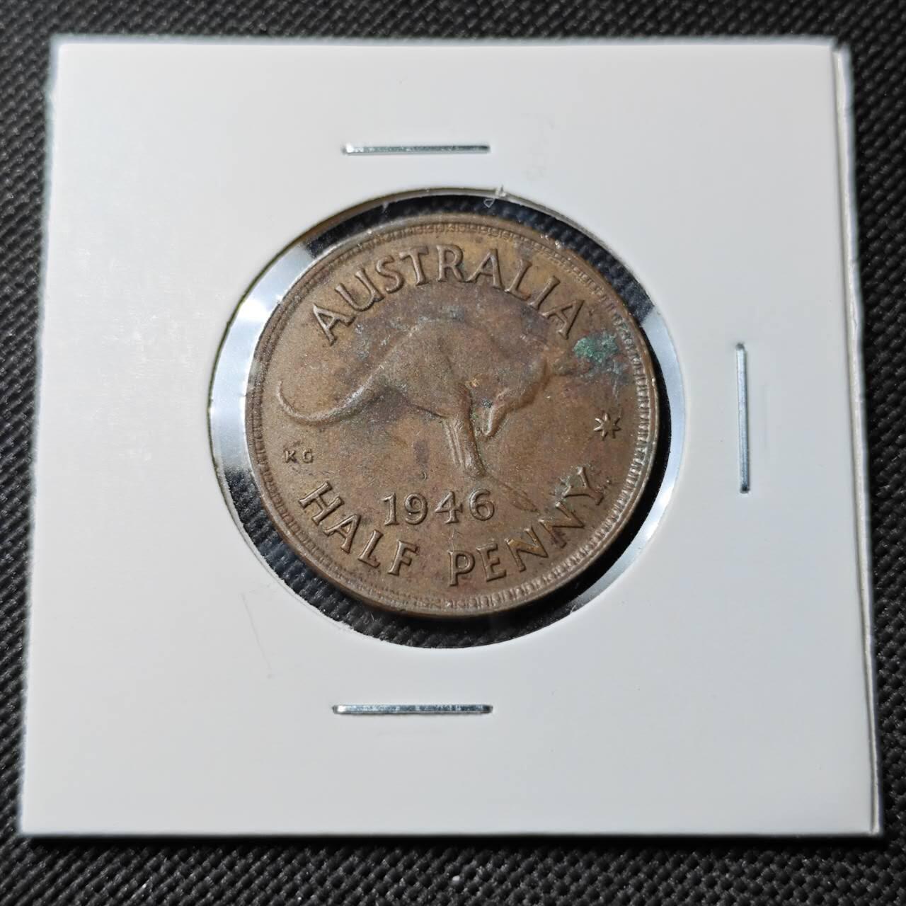 KK钱币收藏小铺  第383期  2月预留时间 周末发货  澳大利亚半便士铜币