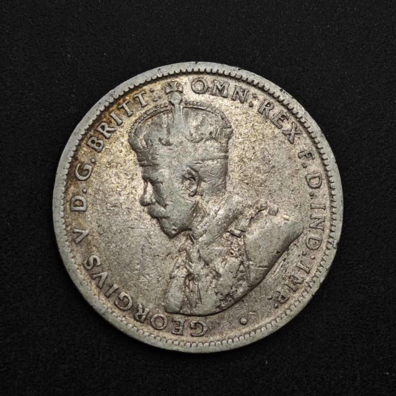 【淘币小摊】限时拍第八百三十九拍  散币银币场  满百包邮可预留两周  周一统一发货  澳大利亚1917年乔治五世一先令银币参考银价87