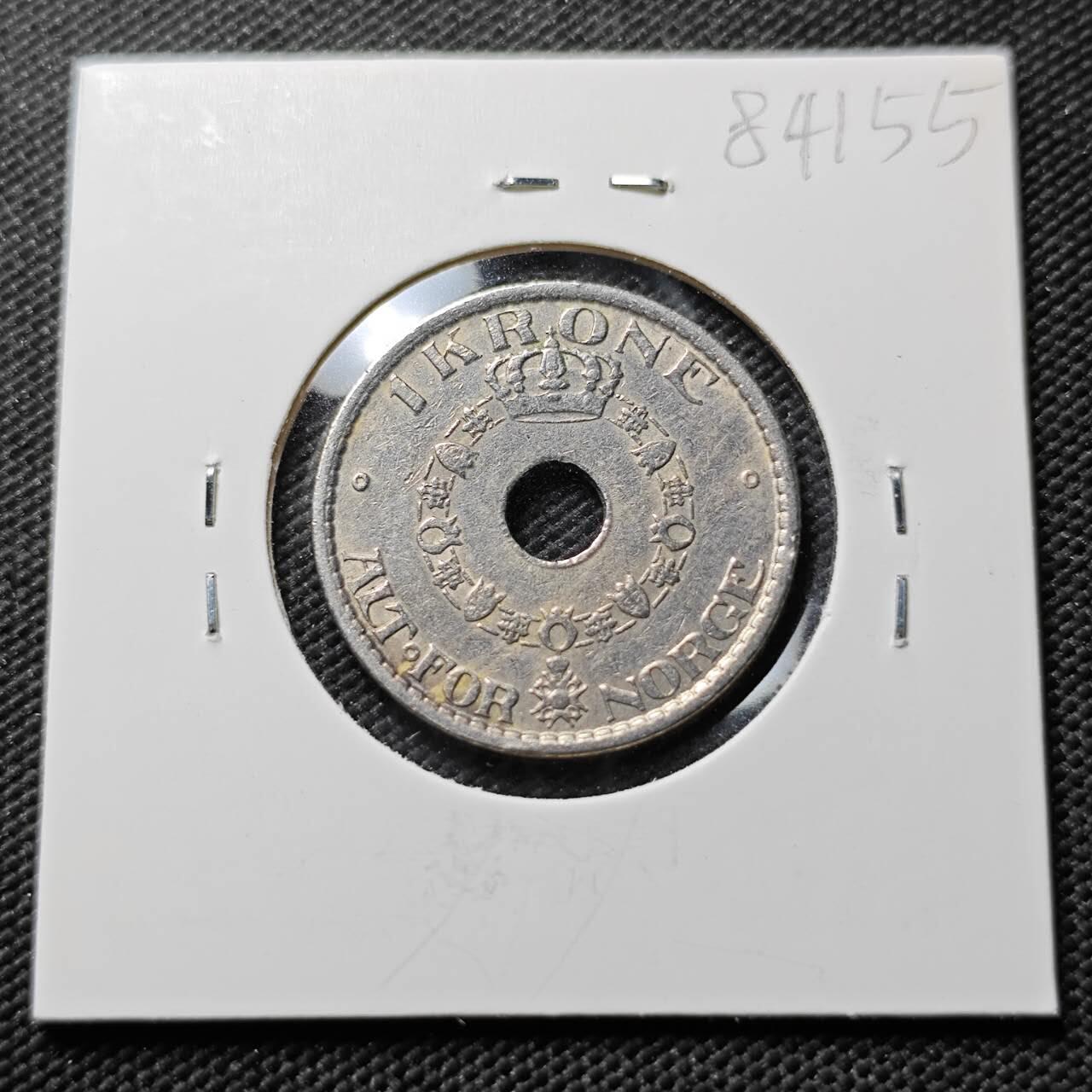 KK钱币收藏小铺  第384期  2月预留时间 周末发货  挪威1克朗