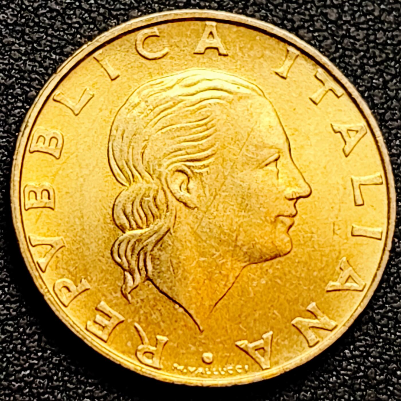 泉币菌-第160场-新年第三场 精品福利场 意大利1995年200里拉 丰收女神 齿轮 铝青铜币  24mm 