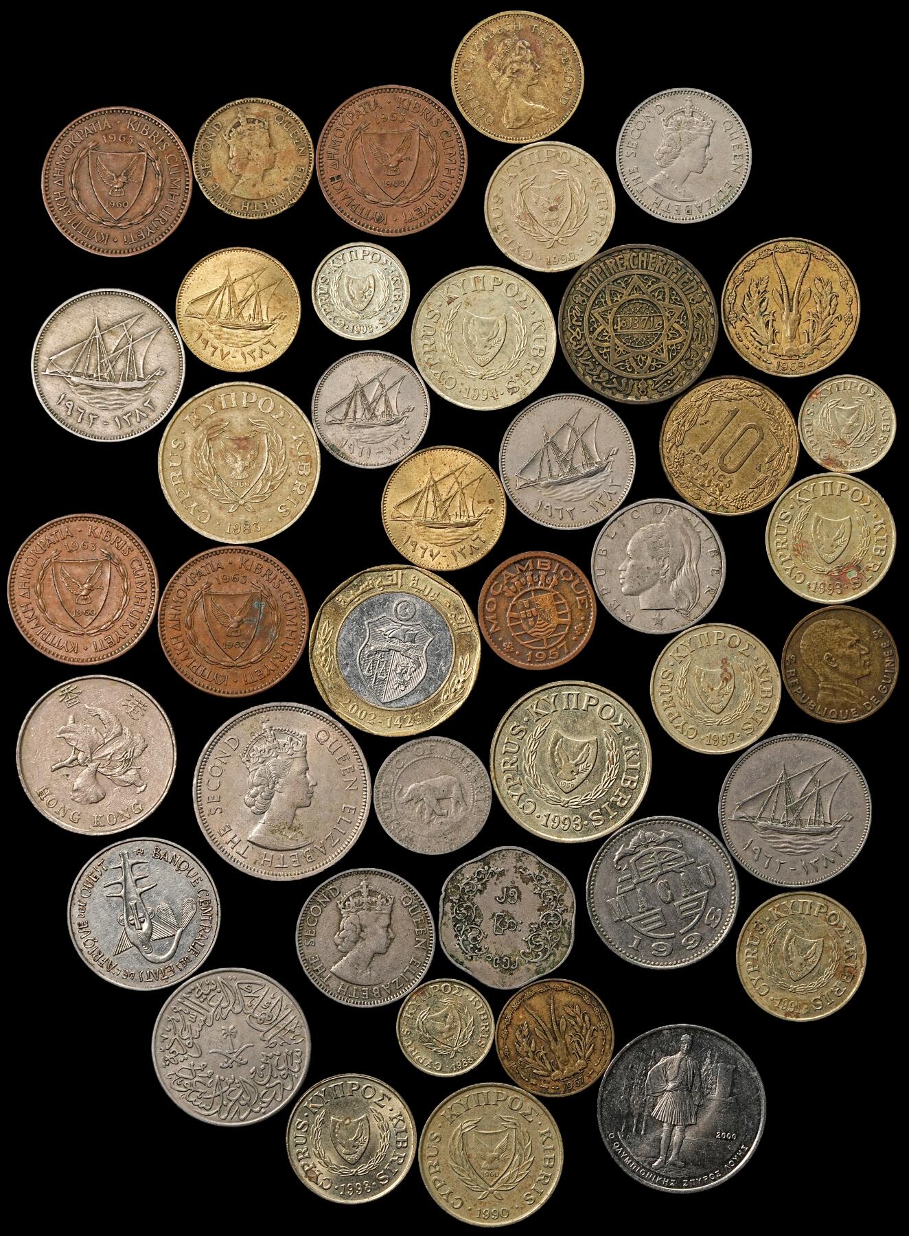 修遠堂世界钱币第一百期 世界硬币一组