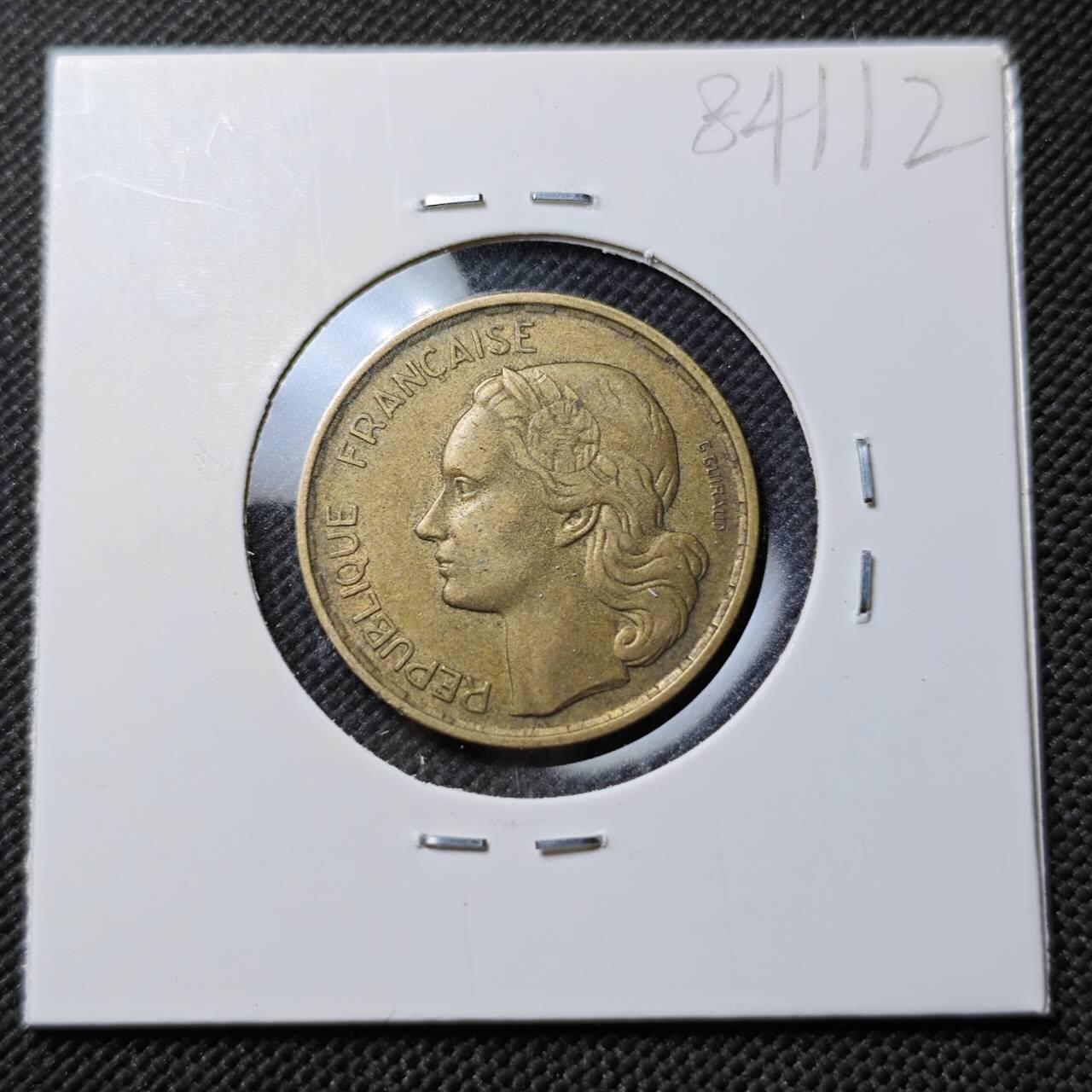 KK钱币收藏小铺  第384期  2月预留时间 周末发货  1953法国20法郎