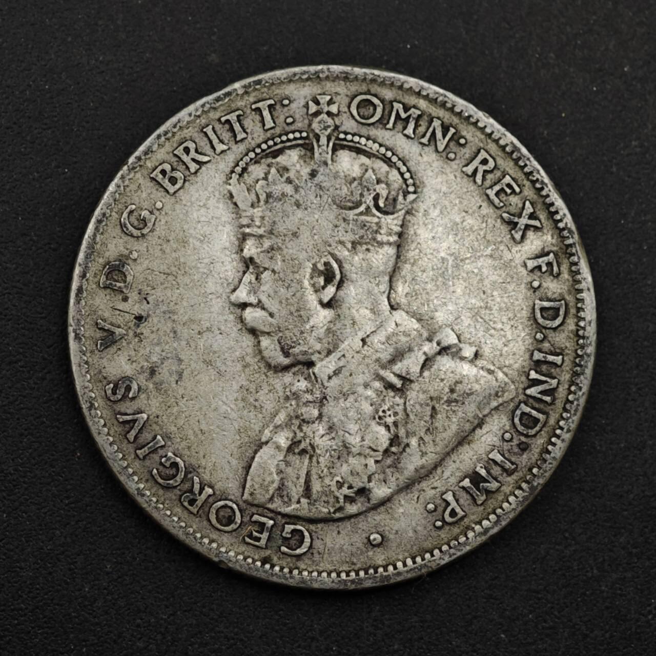 【淘币小摊】限时拍第八百三十九拍  散币银币场  满百包邮可预留两周  周一统一发货  澳大利亚1935年乔治五世弗洛林银币参考银价175