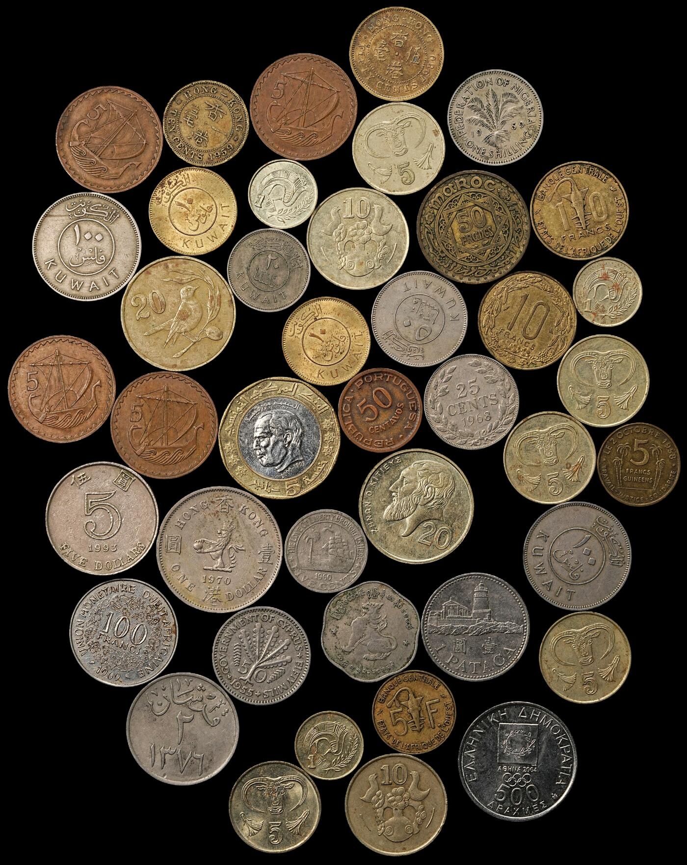 修遠堂世界钱币第一百期 世界硬币一组