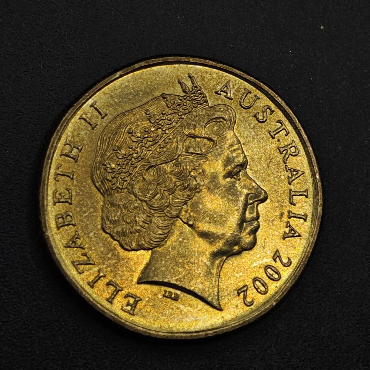 【淘币小摊】限时拍第八百三十九拍  散币银币场  满百包邮可预留两周  周一统一发货  澳大利亚2002年1元纪念币