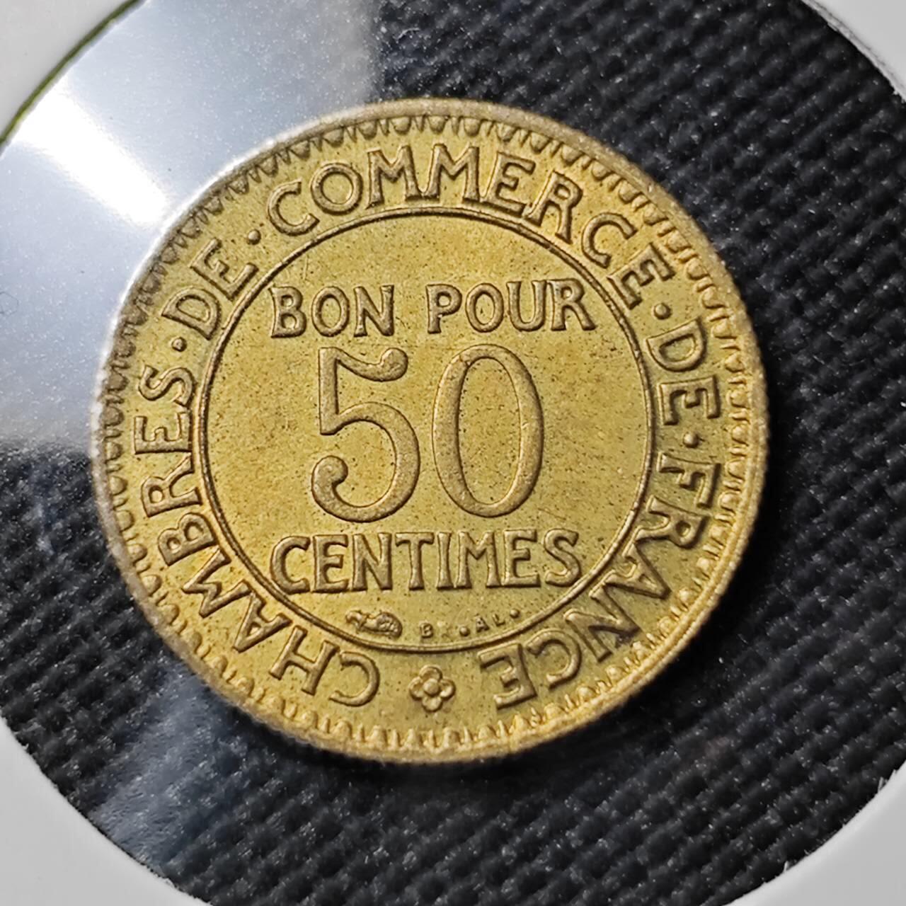 KK钱币收藏小铺  第383期  2月预留时间 周末发货  1924法国50分