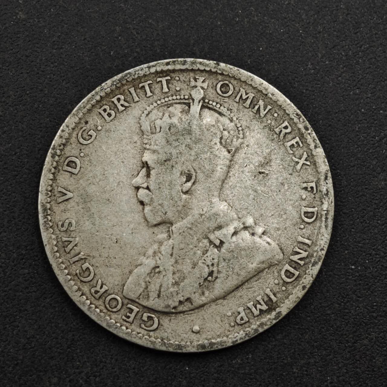 【淘币小摊】限时拍第八百三十九拍  散币银币场  满百包邮可预留两周  周一统一发货  澳大利亚1924年乔治五世一先令银币参考银价87