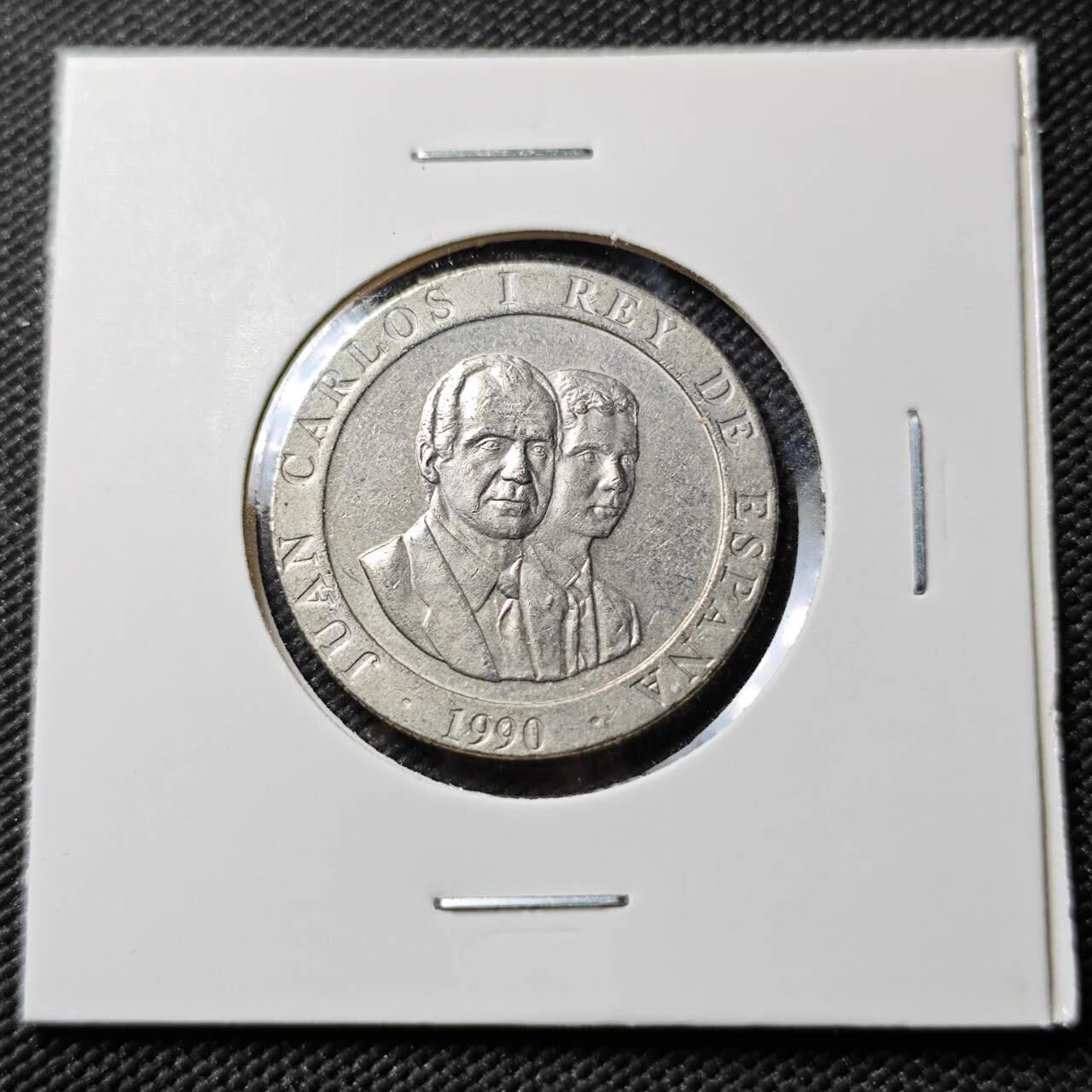 KK钱币收藏小铺  第384期  2月预留时间 周末发货  西班牙200比塞塔纪念币