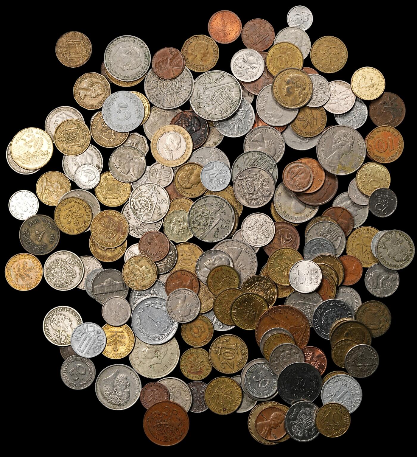 修遠堂世界钱币第一百期 世界硬币 第一组 约180枚