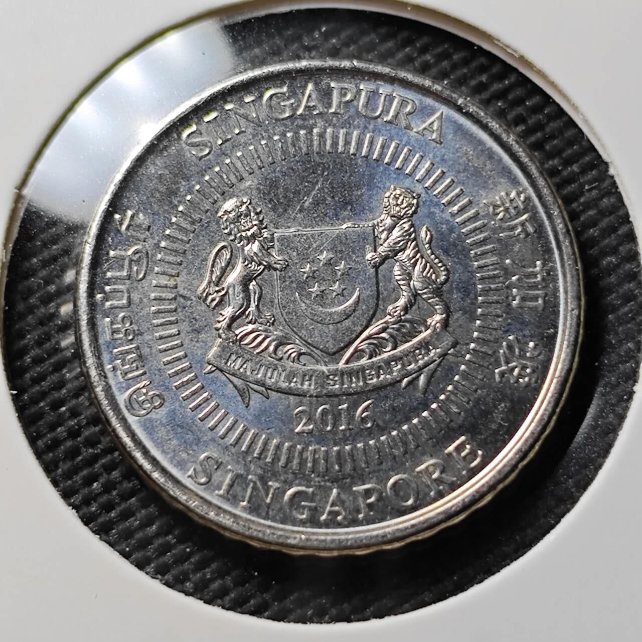 KK钱币收藏小铺  第383期  2月预留时间 周末发货  新加坡50分