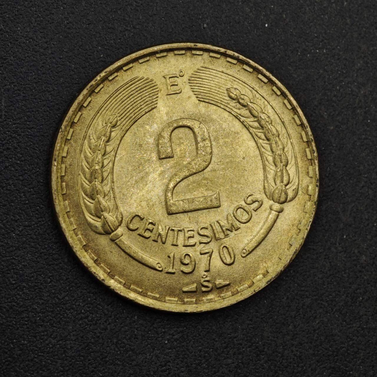 【淘币小摊】限时拍第八百三十九拍  散币银币场  满百包邮可预留两周  周一统一发货  智利1970年2分铜币